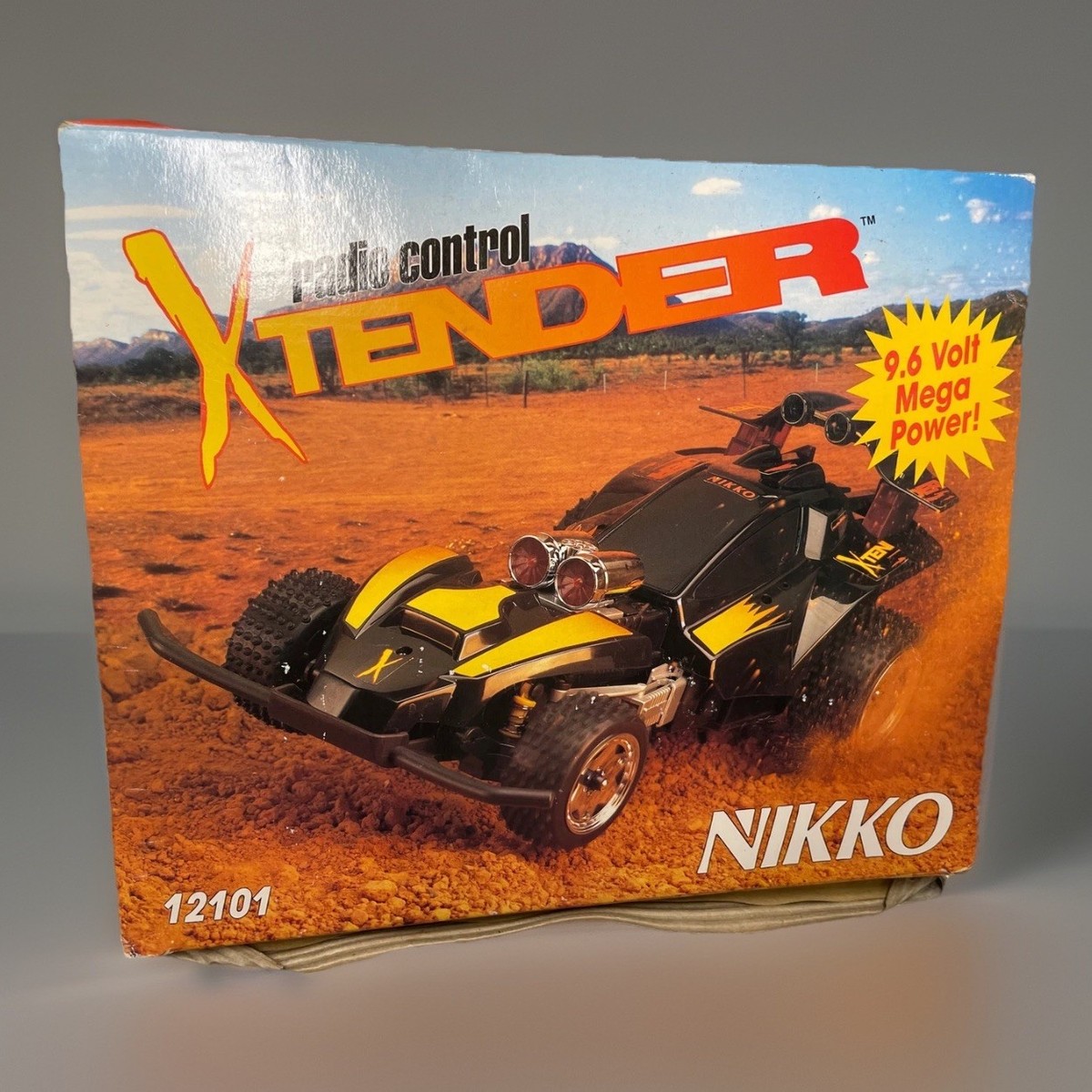 Vintage 90's Nikko 12101 XTender RC R/C Speed Car w/Remote In Box