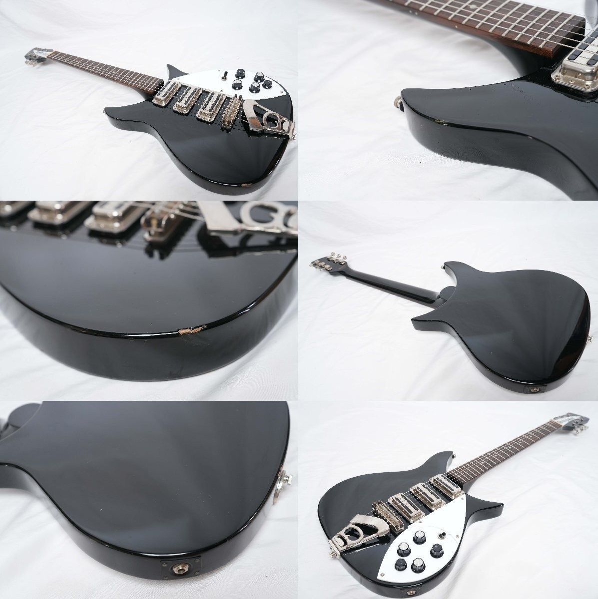 GRECO JLG-80 • RICKENBACKER 325 STYLE • 1987 VINTAGE • BLACK USED