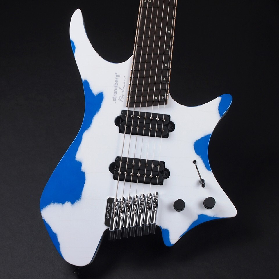 strandberg Master Artist Series #9 Boden J7 White over Cobalt Blue