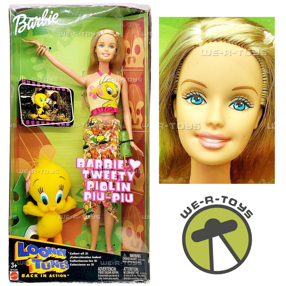 Barbie Loves Tweety Bird Looney Tunes Back in Action Doll 2003