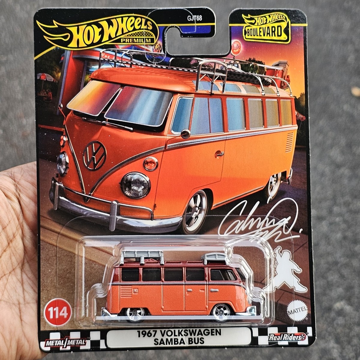 2024 HOT WHEELS PREMIUM 1967 VOLKSWAGEN SAMBA BUS BOULEVARD #114