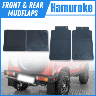 SUZUKI JIMNY SJ SAMURAI SIERRA FRONT & REAR MUDFLAPS MUD FLAPS SET