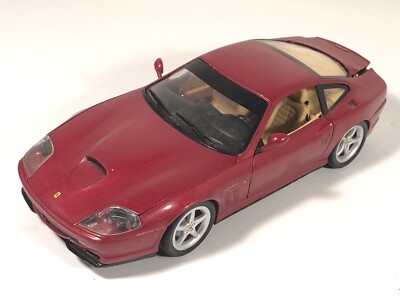 HotWheels Ferrari 550 Maranello Burgundy Red 1:18 Scle Diecast