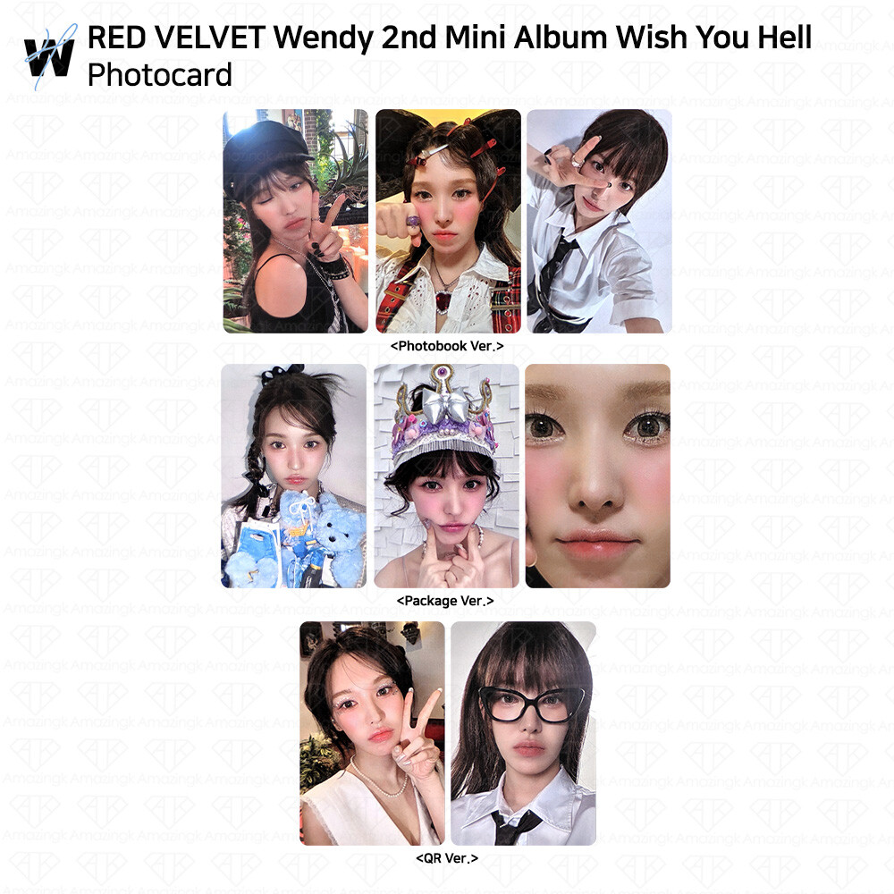 Red Velvet Wendy 2nd Mini Album Wish You Hell Photocard KPOP | eBay