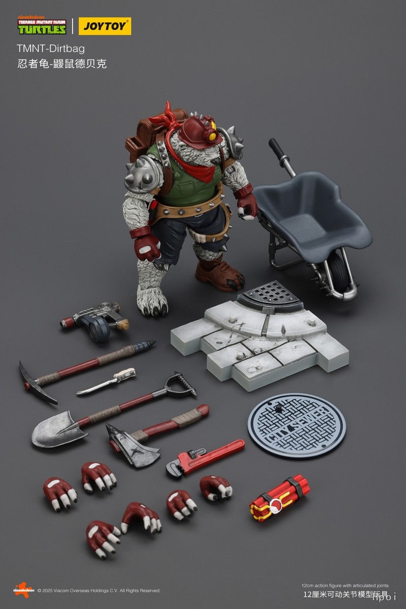 Pre-order JOYTOY TMNT Dirtbag Groundchuck Rahzar 1/18 Model Action