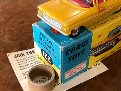Vintage Corgi Toys | Chevrolet Impala New York Taxi Cab | No. 221