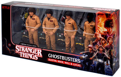Stranger Things Ghostbusters Action Figure 4-Pack [Dustin, Mike