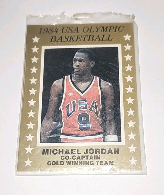 1984 MICHAEL JORDAN - SEALED - TEAM USA OLYMPIC GOLD XRC ROOKIE