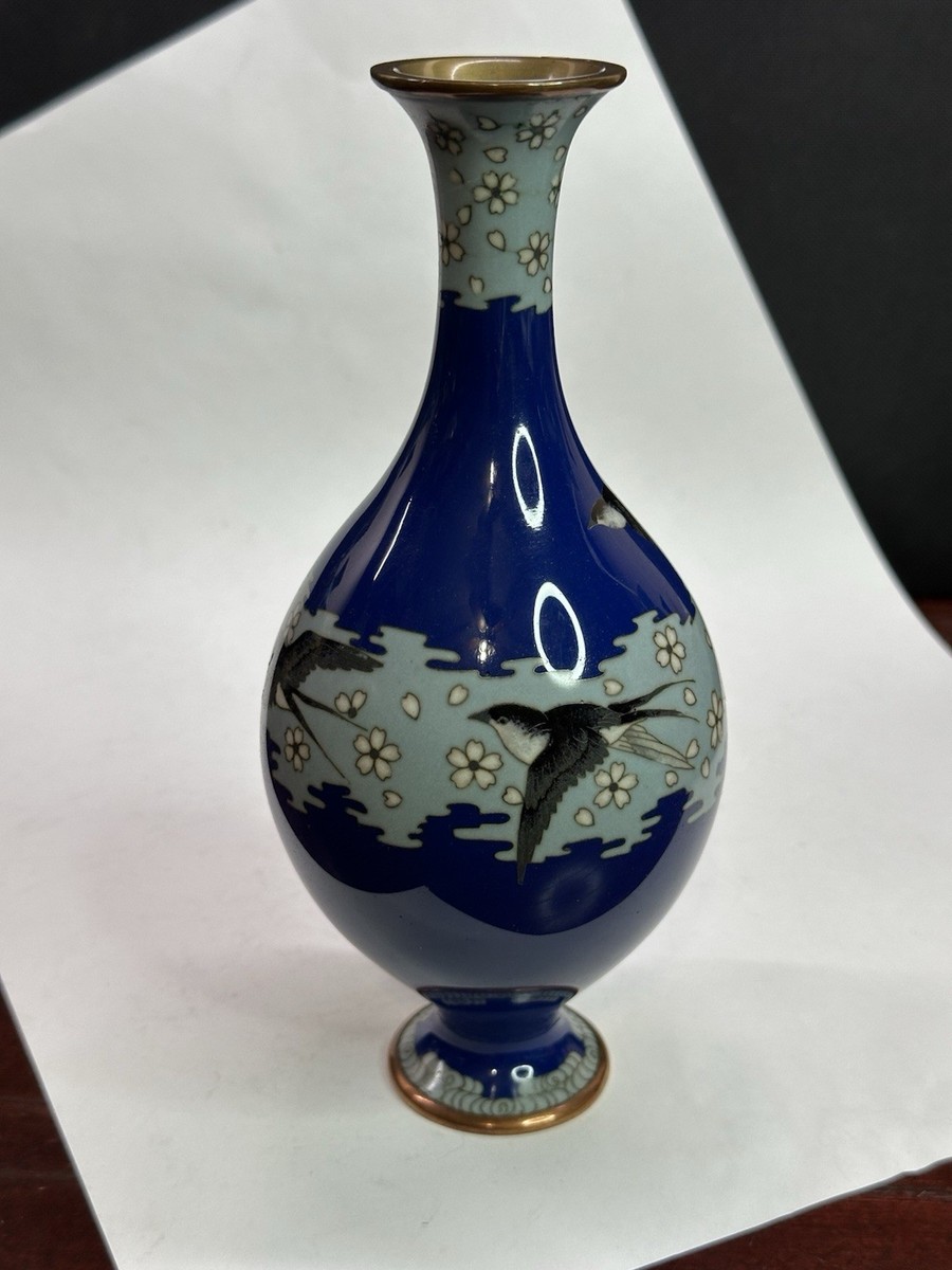 1850 七宝焼 景泰藍 花瓶2客 【公式通販】