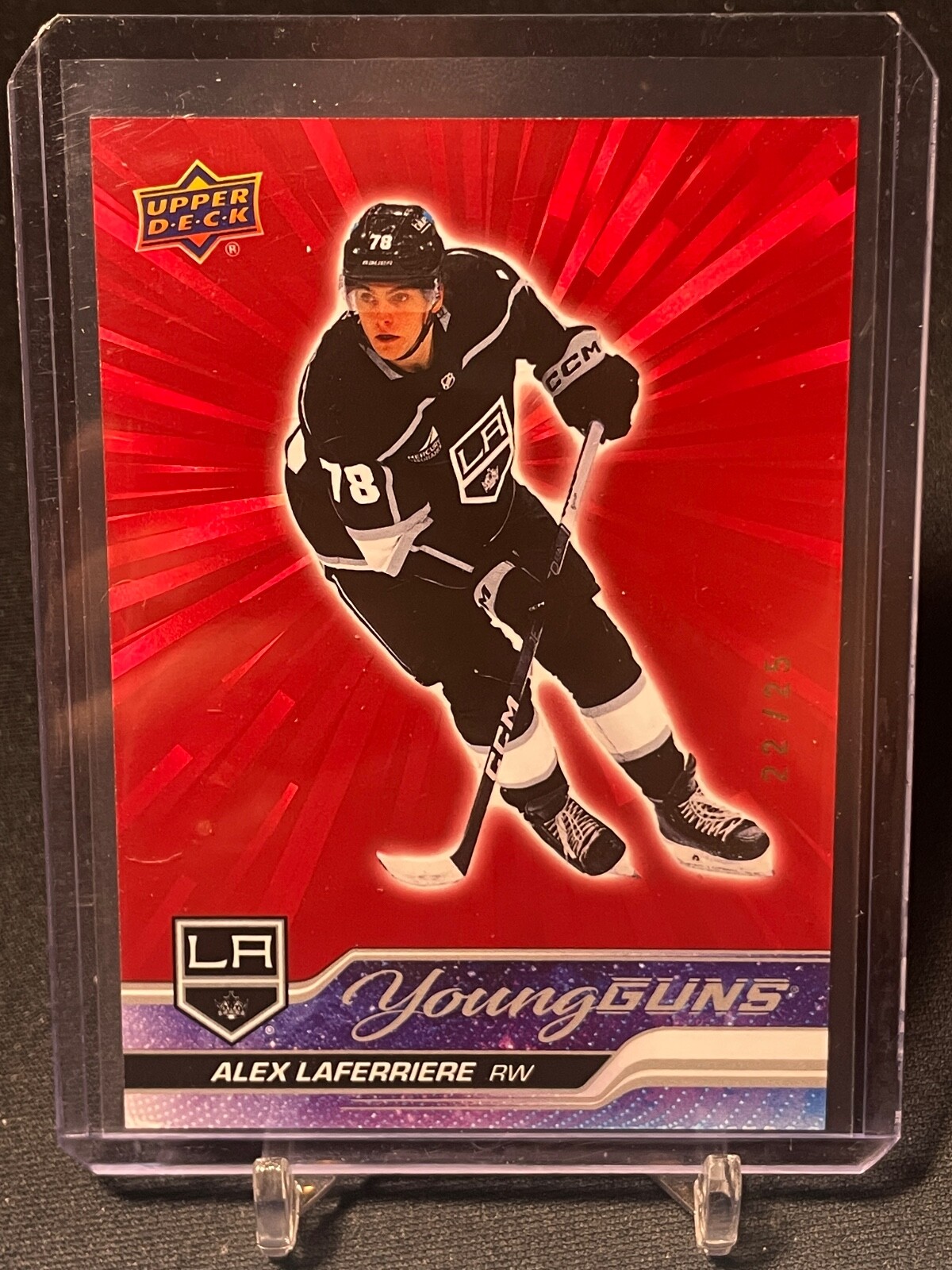 Alex Laferriere 2023 Upper Deck #462 Young Guns - Outburst Red /25