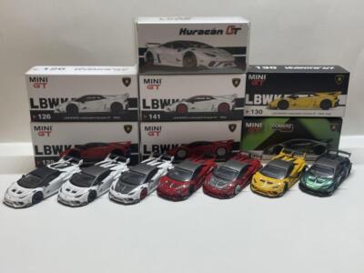 Mini GT Lamborghini Huracan LBWK 7-piece rare set #PGESQI Mint JPN
