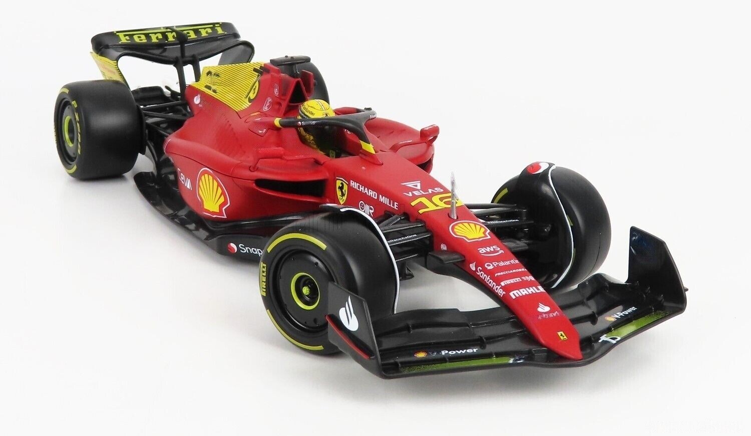 1/18 Ferrari F1-75 Italy Monza GP 2022 Charles Leclerc #16 Bburago