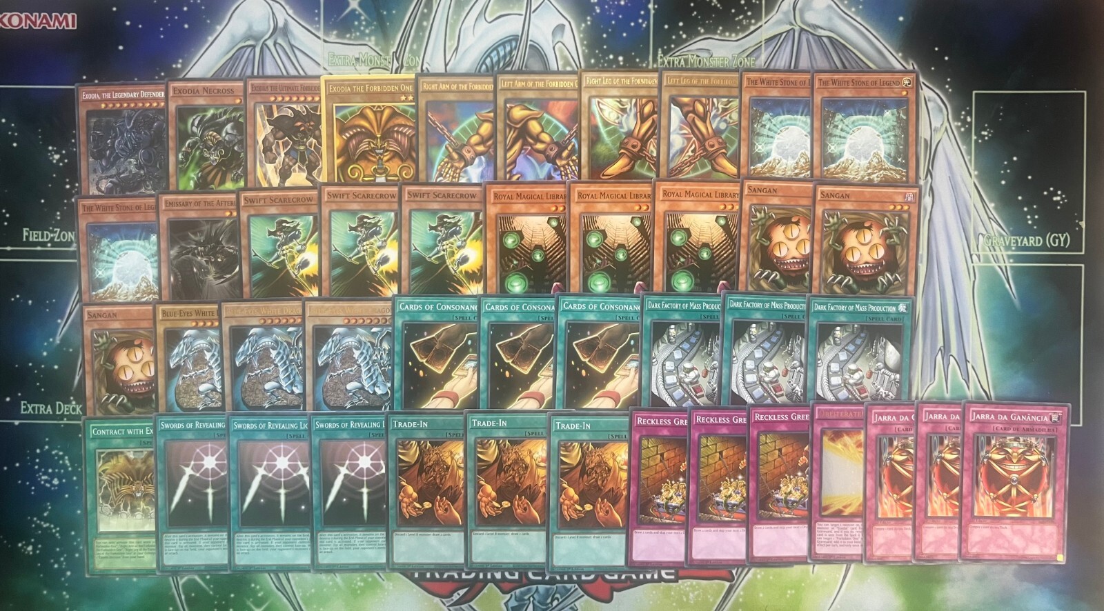 EXODIA RARE HUNTER STRINGS BLUE-EYES WHITE THE FORBIDDEN ONE