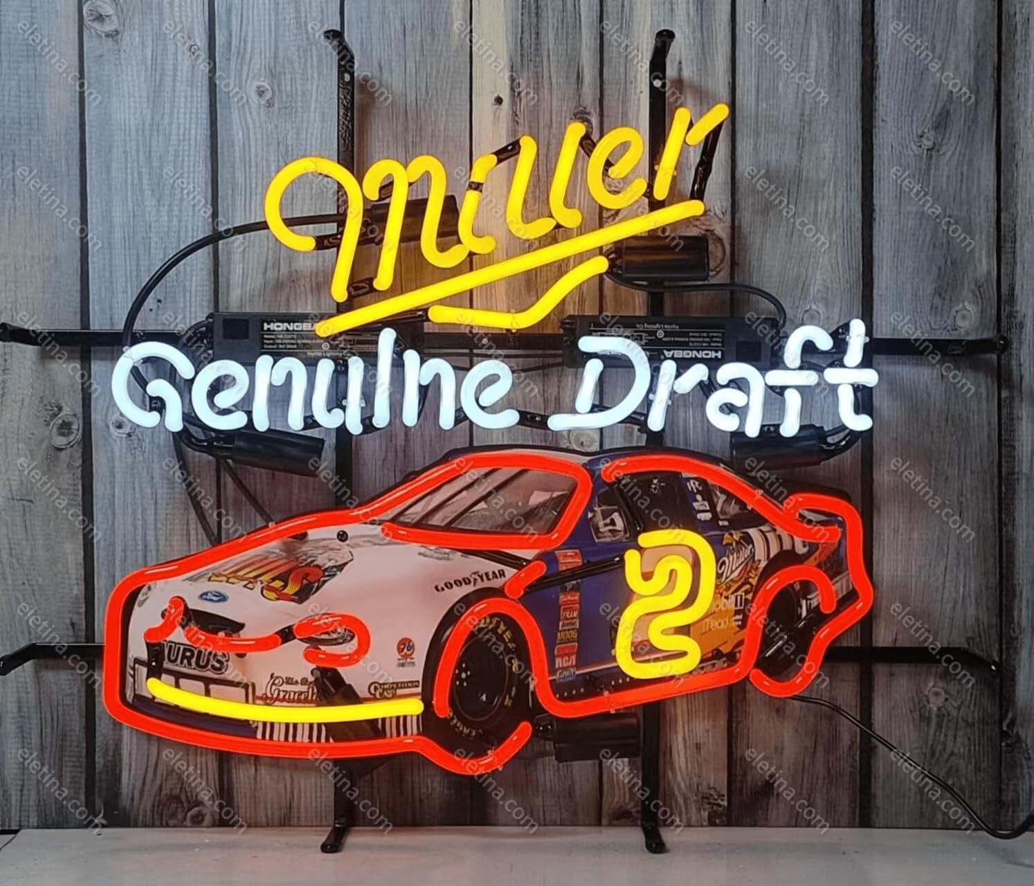 Miller Genuine Draft Neon Sign | Vintage Lite Beer Neon Sign