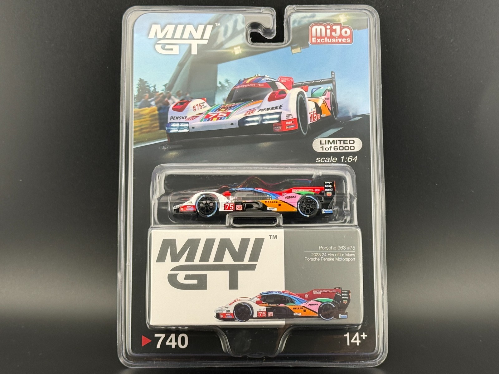 Mini GT Porsche 963 #75 Porsche Penske Motorsport 2023 24 Hrs of