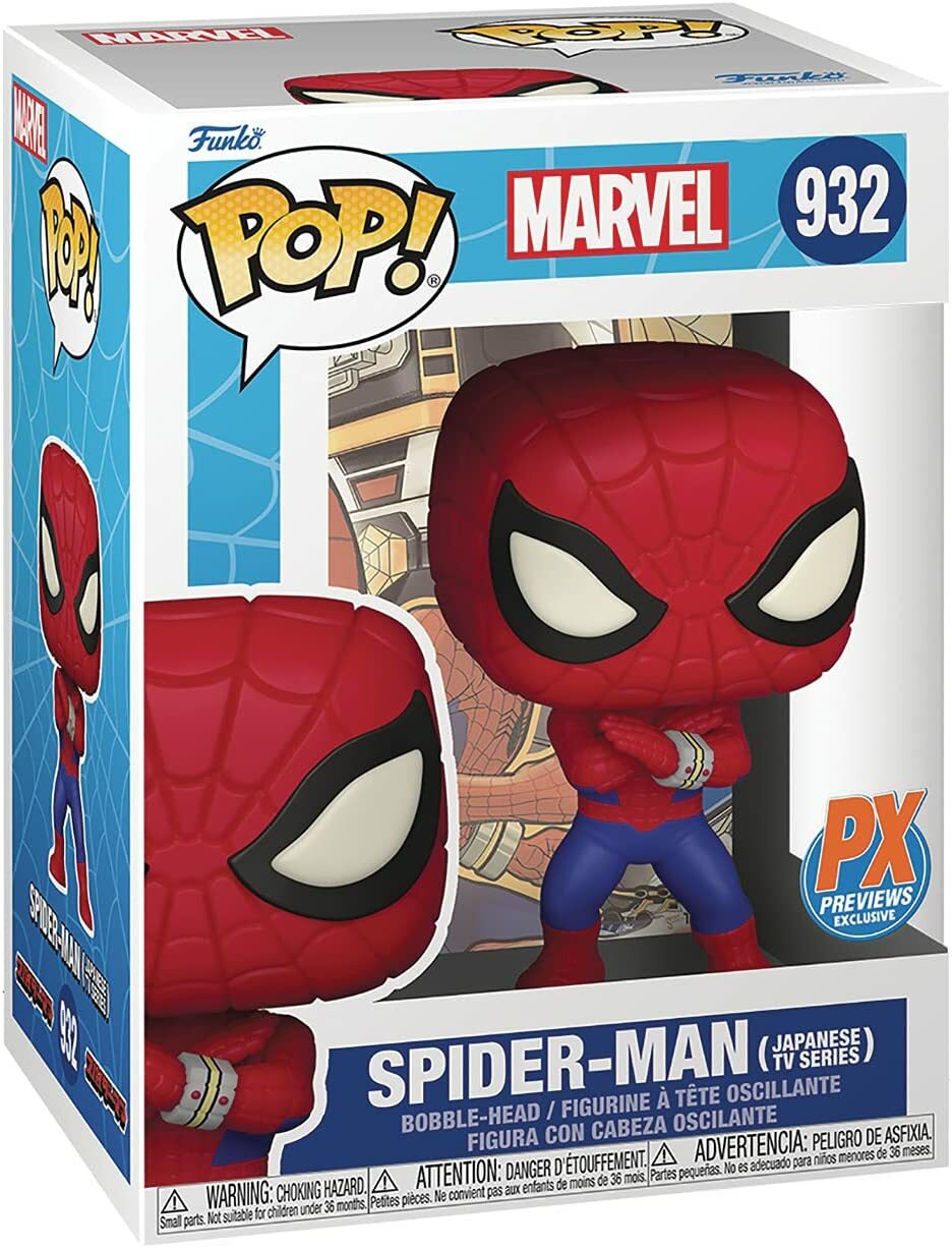 Funko Pop #932 Spider-Man (Japanese TV Series) PX Exclusive USA In