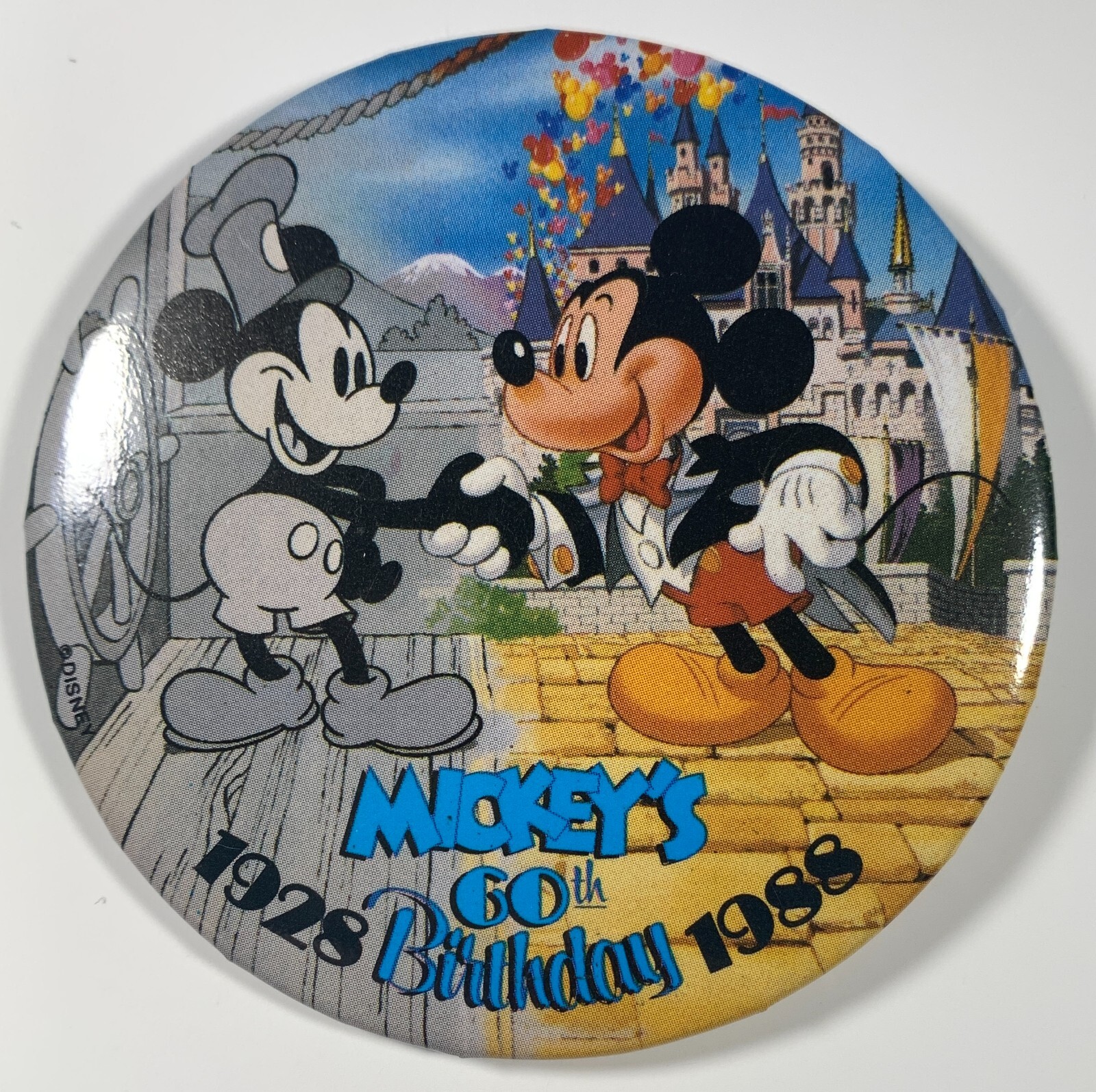 MICKEY MOUSE 1928 - 1988 Walt Disney World 60TH BIRTHDAY PIN