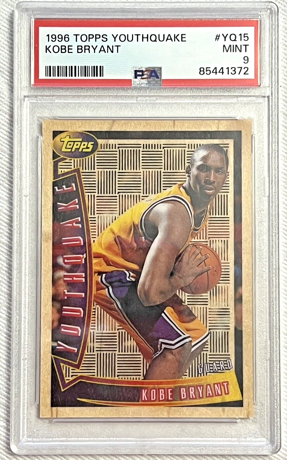 1996-97 Topps Youthquake Kobe Bryant #YQ15 PSA 9 MINT Rookie RC