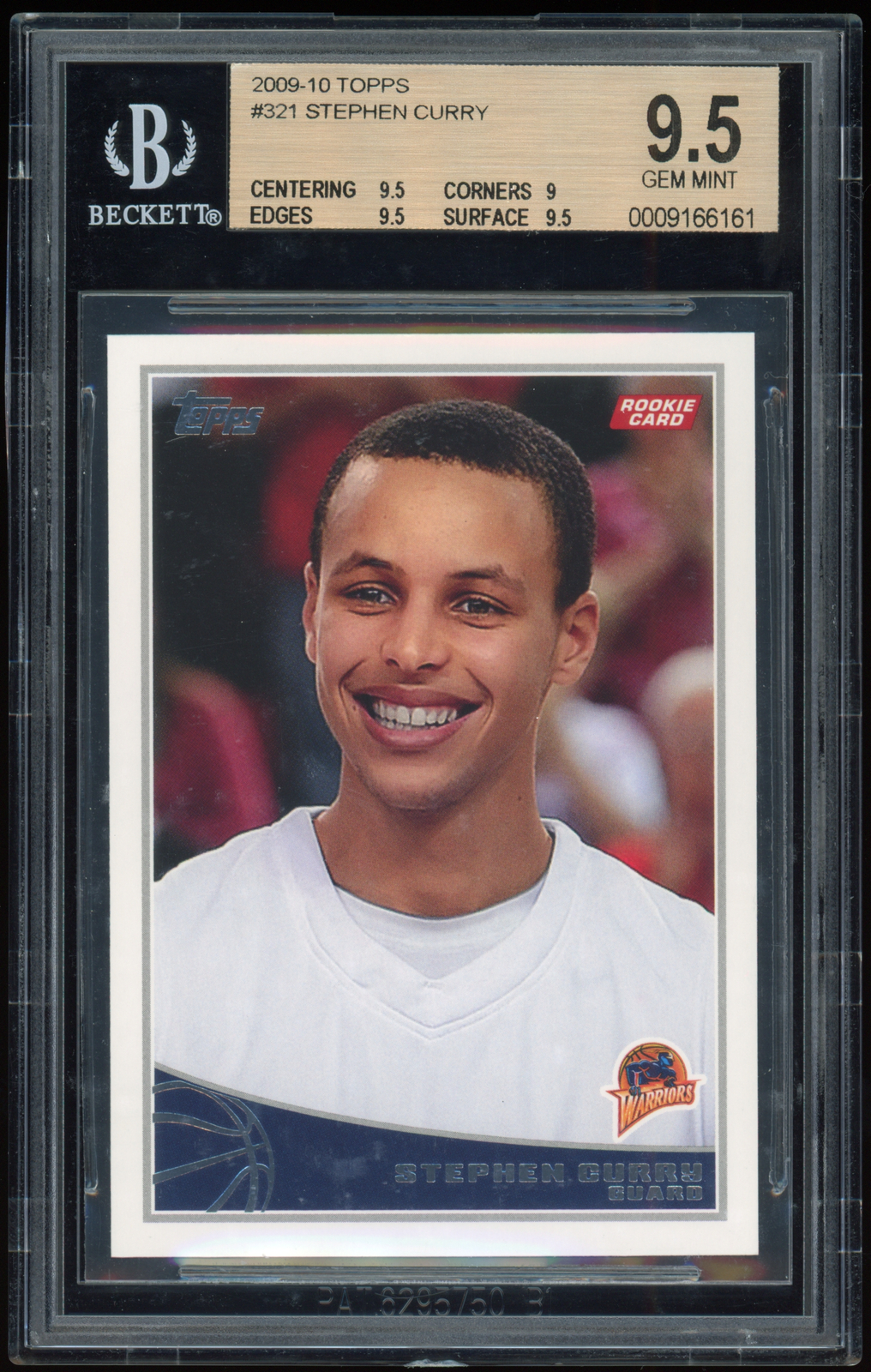 2009-10 Topps Stephen Curry Rookie RC #321 BGS 9.5 Gem Mint | eBay