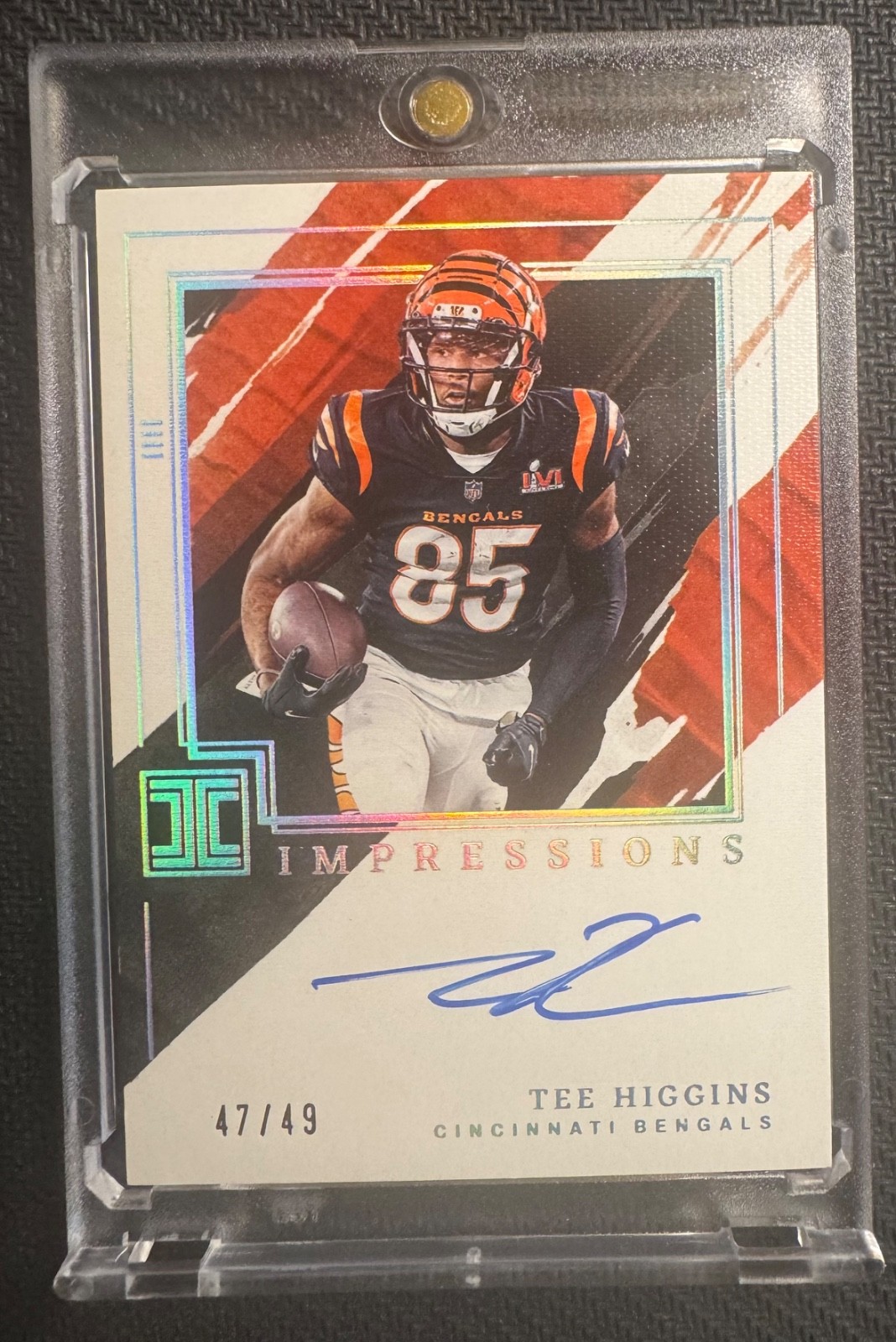 2022 Panini Impeccable Tee Higgins Impressions Auto 47/49 Bengals
