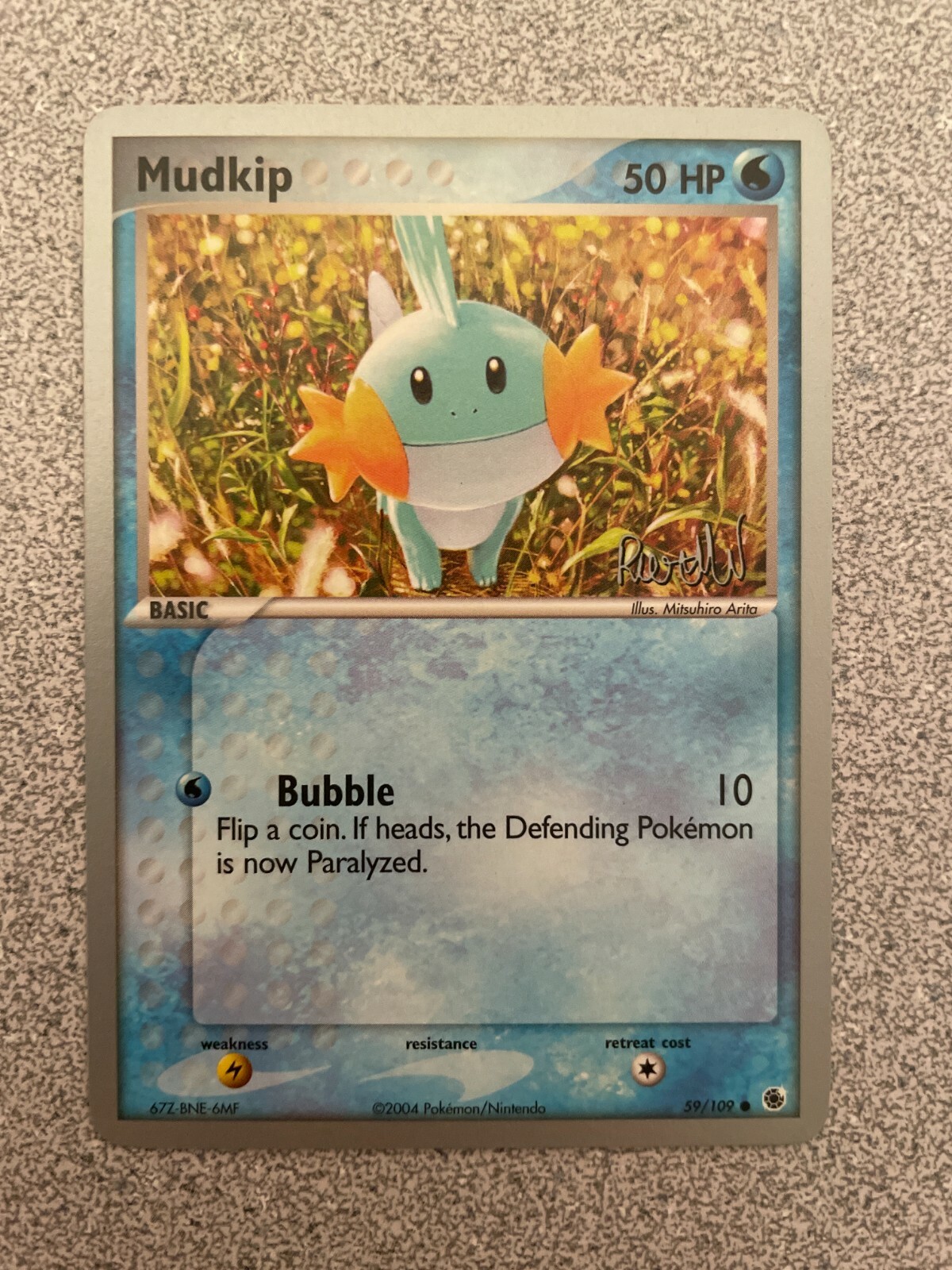 2004 World Champions Mudkip - EX Ruby & Sapphire Set 59/109 Near