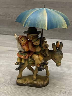 ANRI Ferrandiz Wood Carving “ Riding Through The Rain” 5.5 Inch | eBay