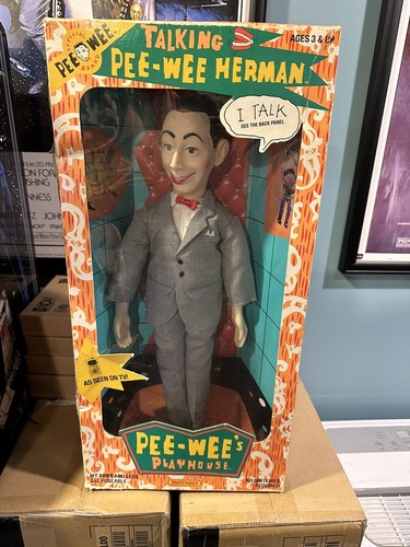 Vintage 1987 Pee-Wee Herman Talking Pull String Doll 18” New In