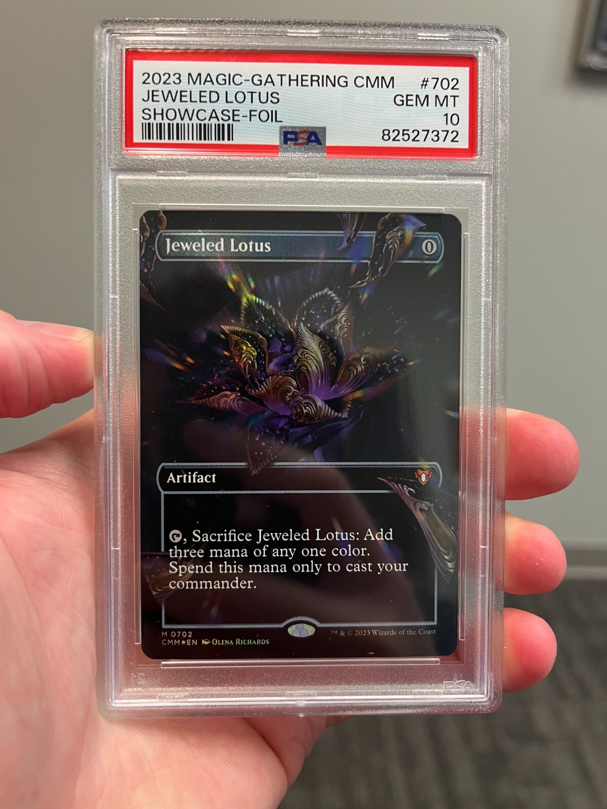 Jeweled Lotus showcase foil Borderless PSA 10 Graded GEM MINT
