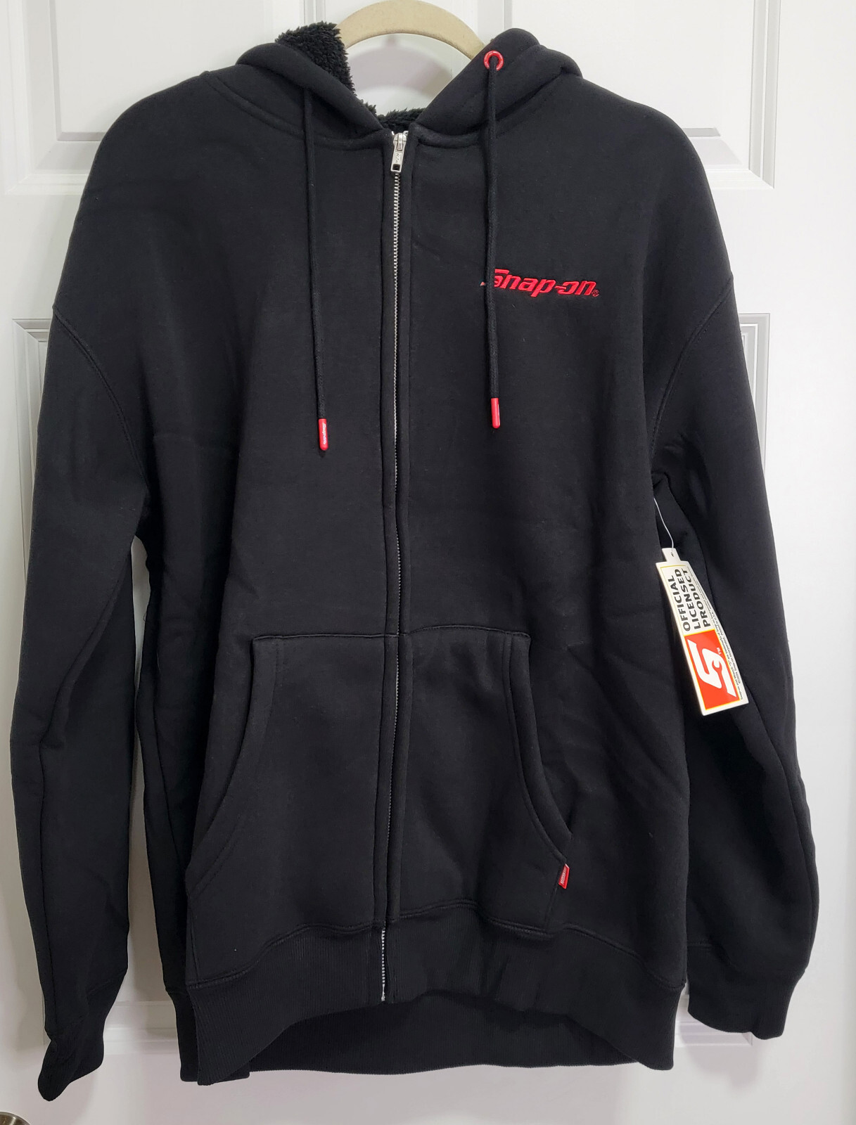 SNAP ON TOOLS DIXXON FLANNEL SHERPA LINED FULL ZIP HOODIE