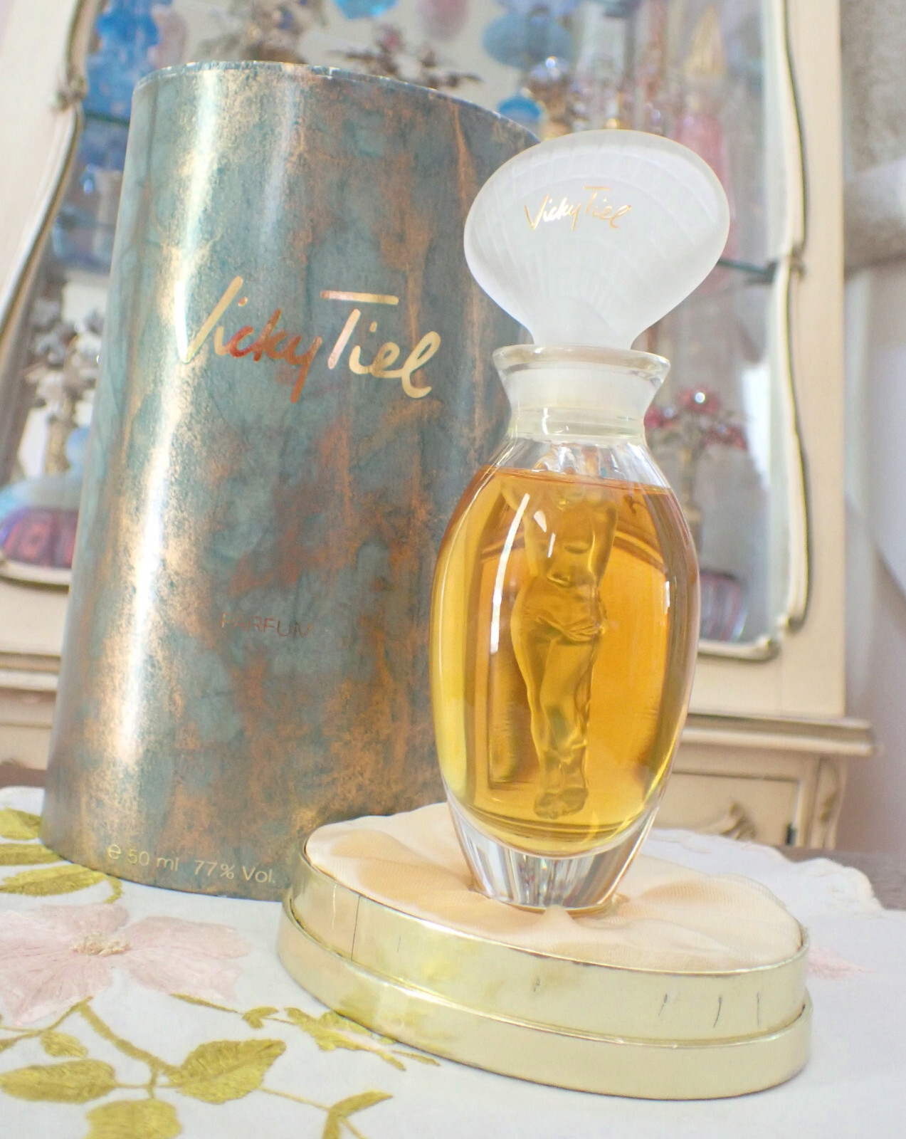 VTG Original 1990s 91 VICKY TIEL Real Parfum Perfume 1.7 Oz 50ml