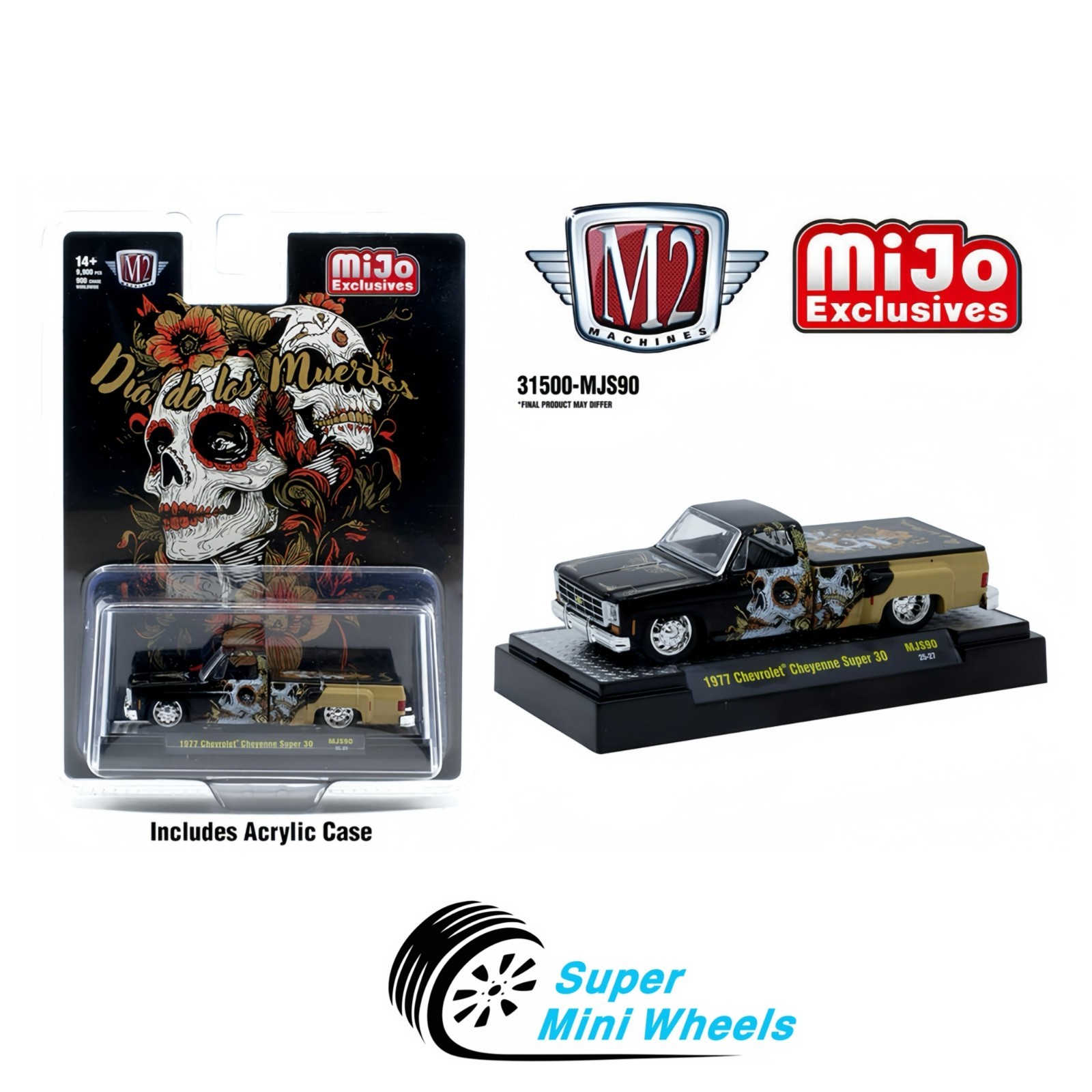 M2 Machines 1:64 1977 Chevrolet Cheyenne Super 30 “Dia De Los