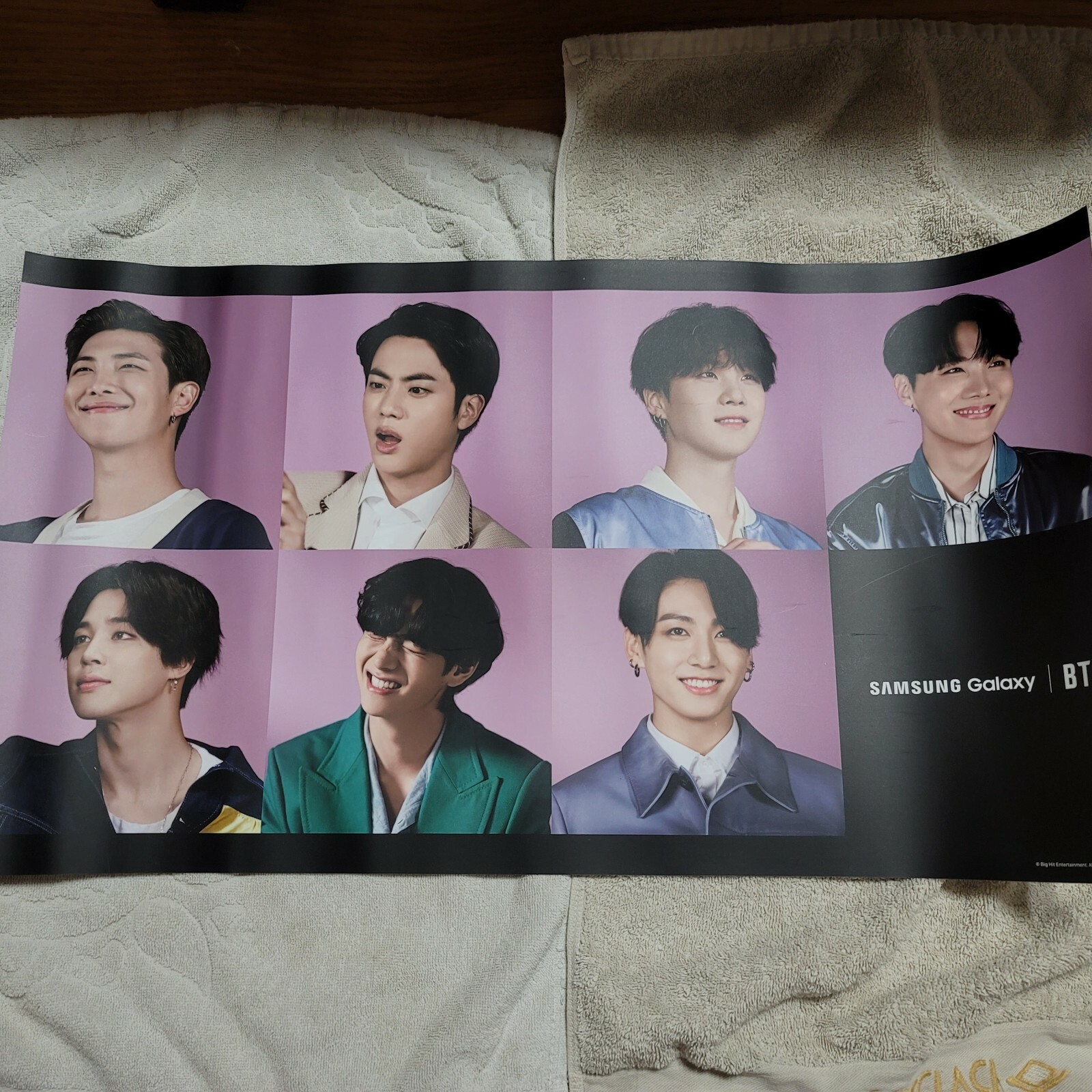 BTS Samsung Galaxy Edition Official poster and member cutting