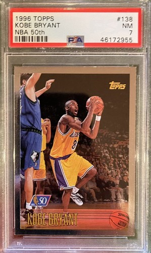 1996 KOBE BRYANT TOPPS NBA AT 50 RC #138 FOIL ROOKIE CARD LAKERS