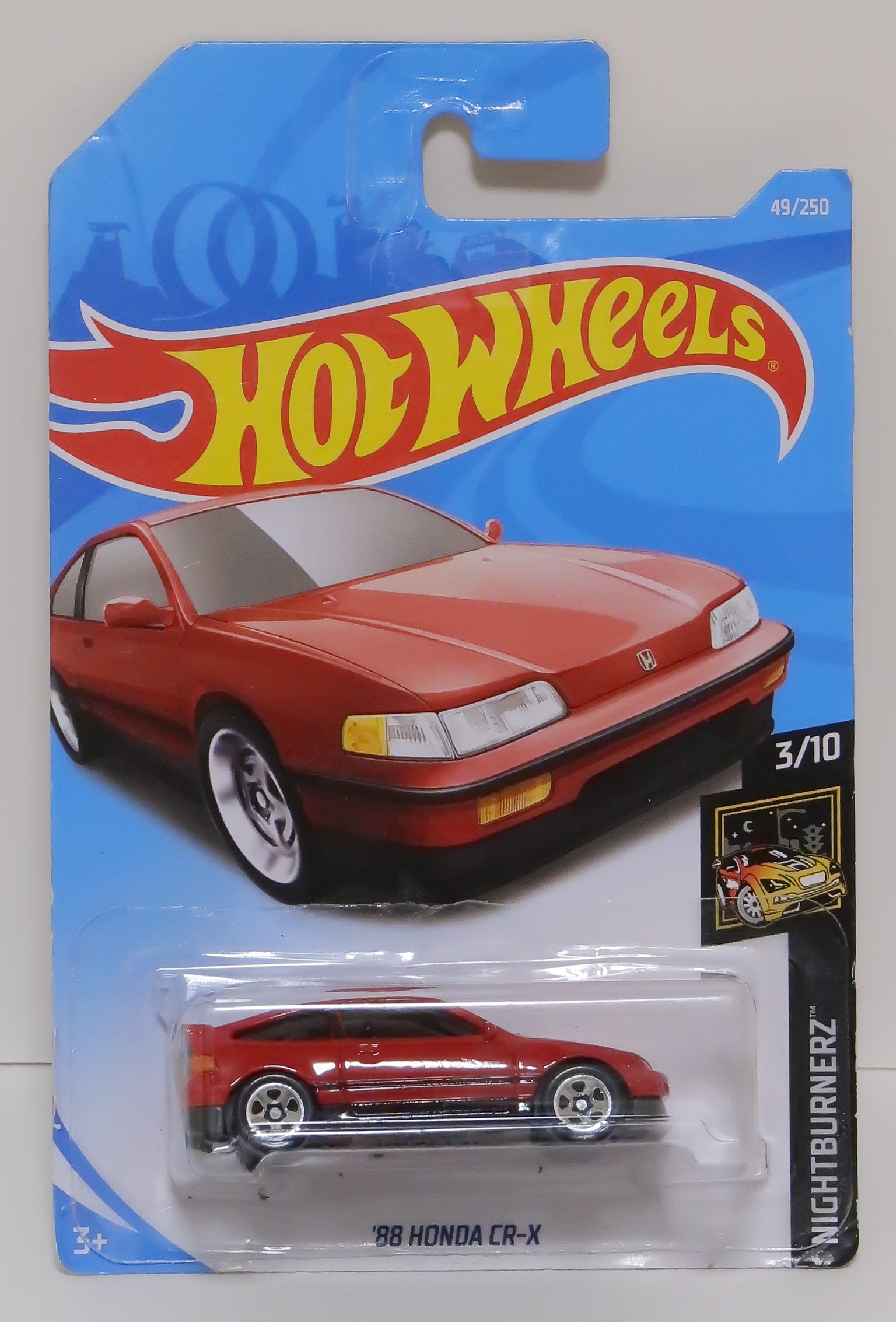 モデルインプレッション】Hotwheels Honda CR-X`88(Red/Black) - と