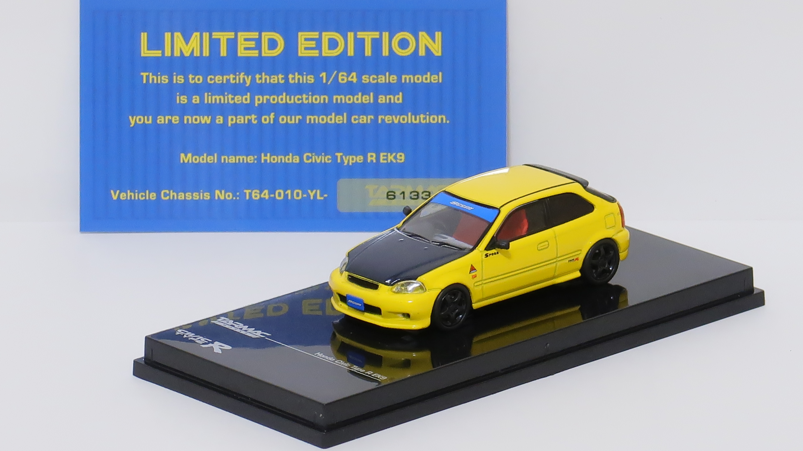 モデルインプレッション】Tarmac Works 1/64 Honda Civic Type R(EK9