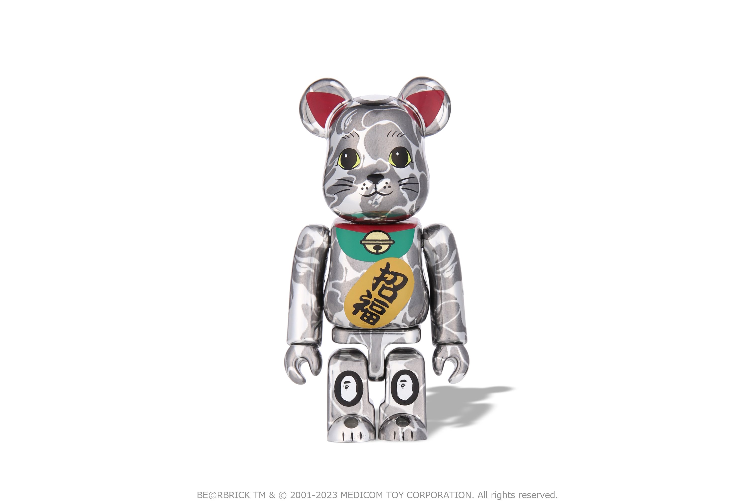 BE@RBRICK BAPE 金メッキ 銀メッキ100％ 達磨 招き猫 400％