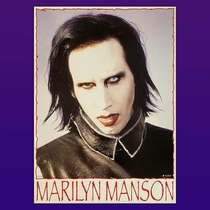 Vintage Official Poster Marilyn Manson - 90s - Size 60X94 CM