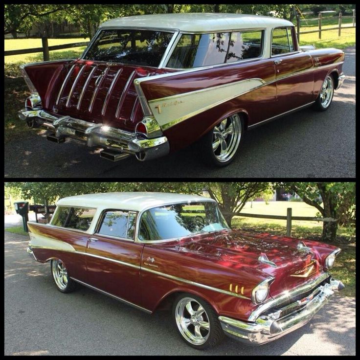 57 Chevy Nomad 激レアカラー復刻車カスタム☆HOスロットカー 57 Chevy