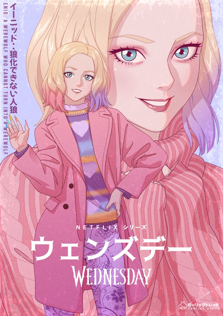 Enid (Wednesday Series) Anime Fanart