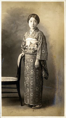 Woman in Kimono - Vintage