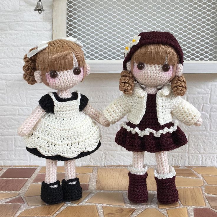 オーダーっ子たち 17点セットのあみぐるみ着せ替え人形 #amigurumi