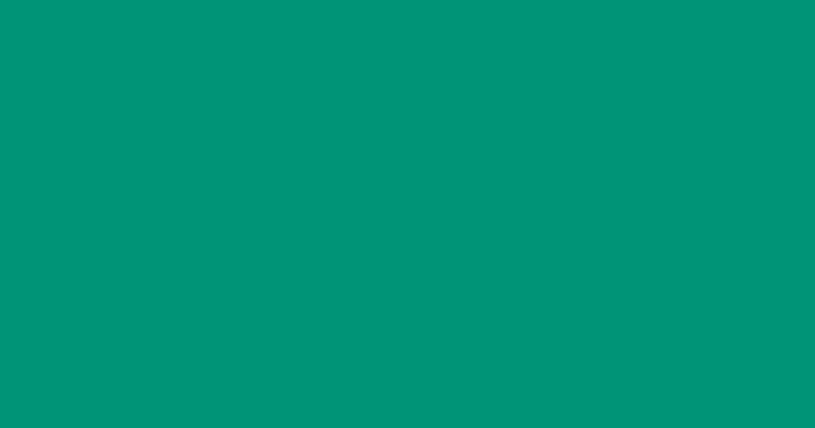ターコイズグリーン turquoise green #00947aの色見本とカラーコード
