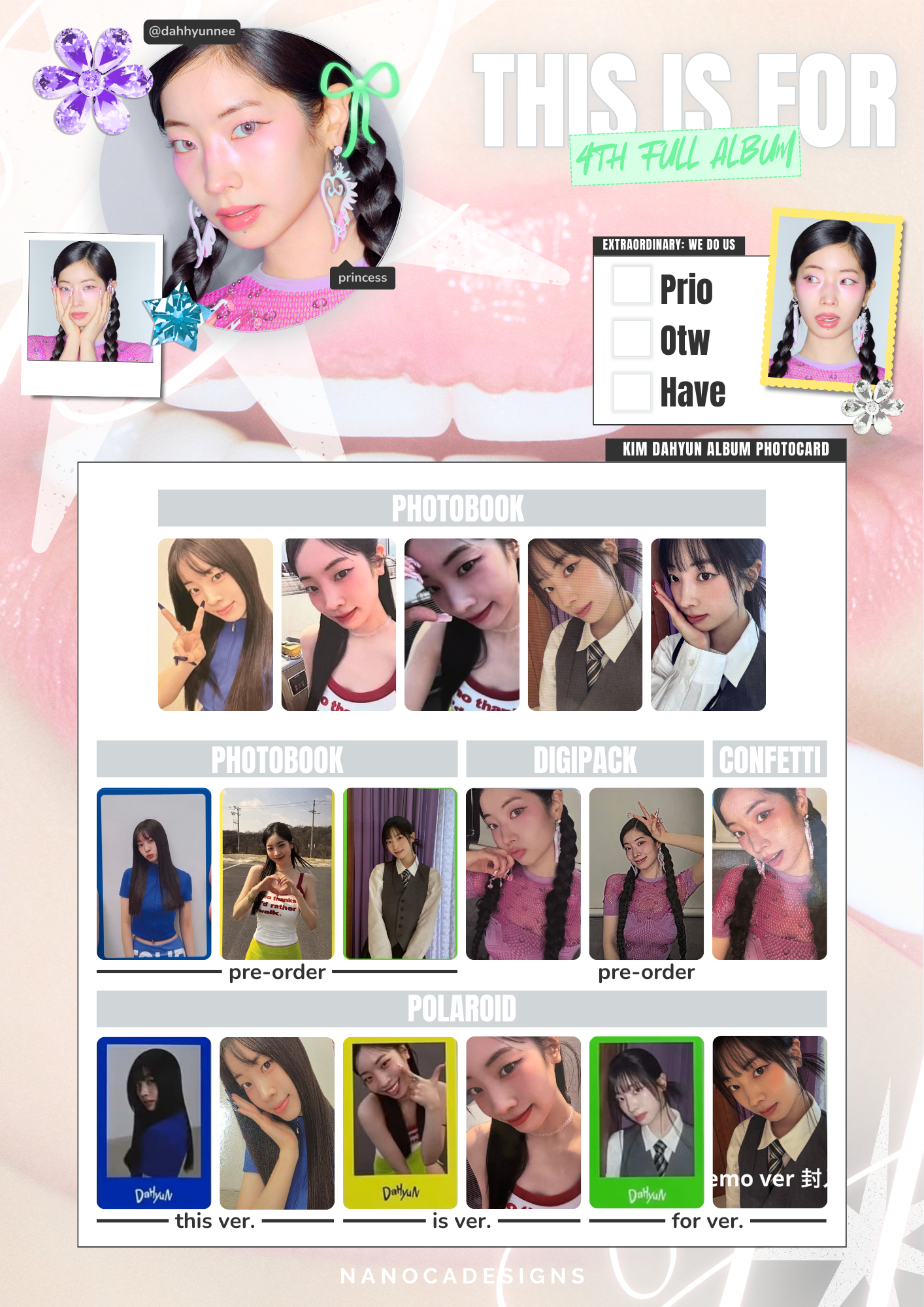 TWICEトレカ一覧」のアイデア 12 件 | ダヒョン, アルバム, フォト カード