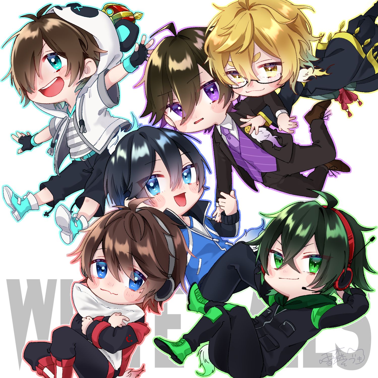 99 件の「W ワイテルズ Nakamuとbroooockとシャークんときんときと