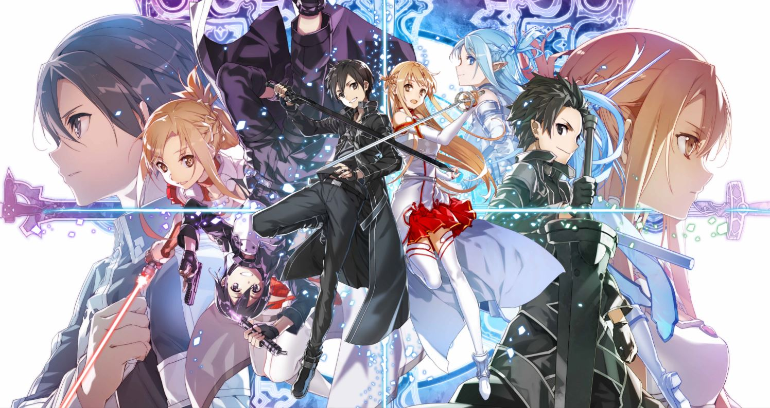 Found this picture from the SAO 10th anniversary for the LN back