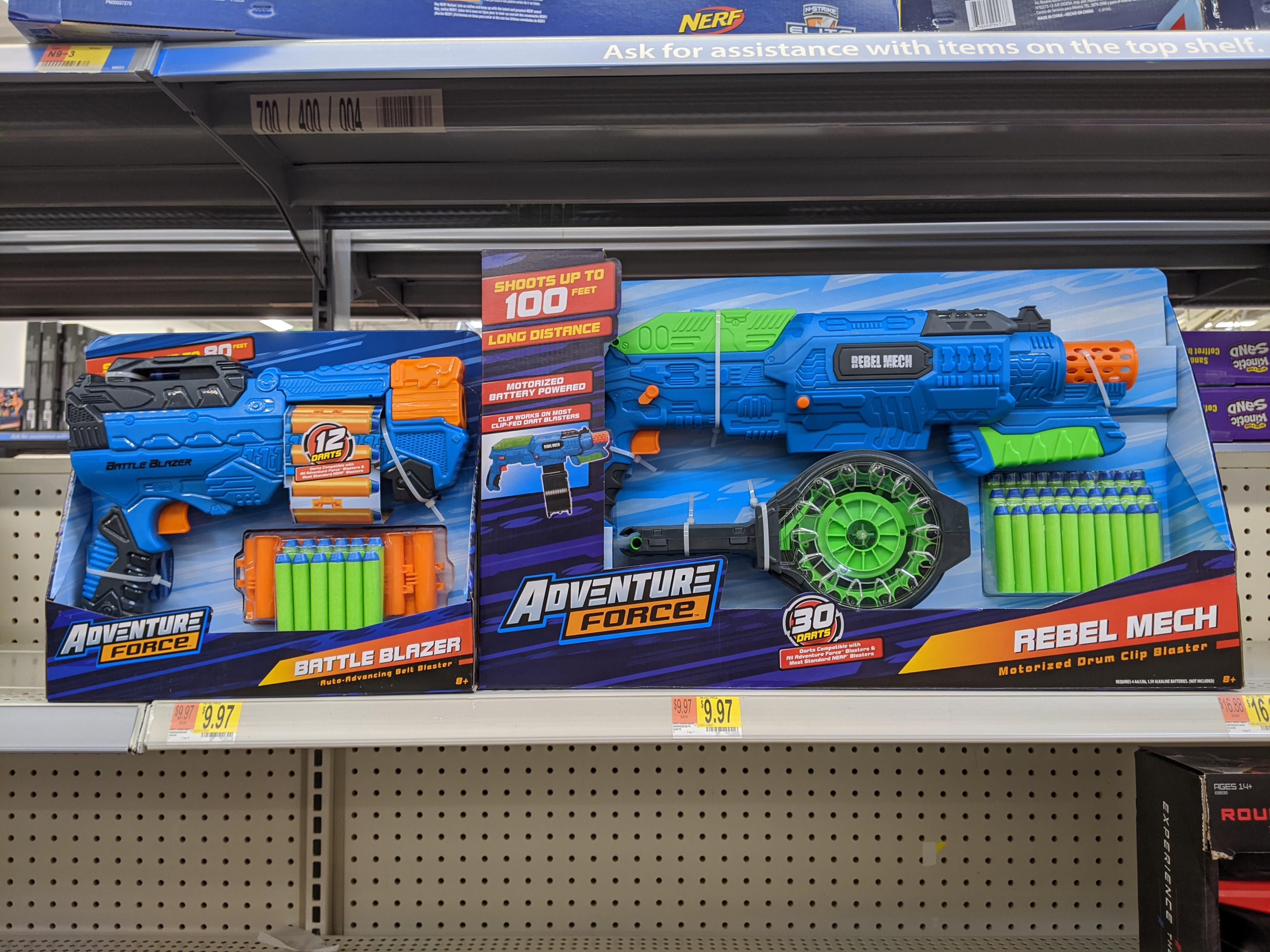 New Adventure Force Blasters in Atlanta Walmart : r/Nerf