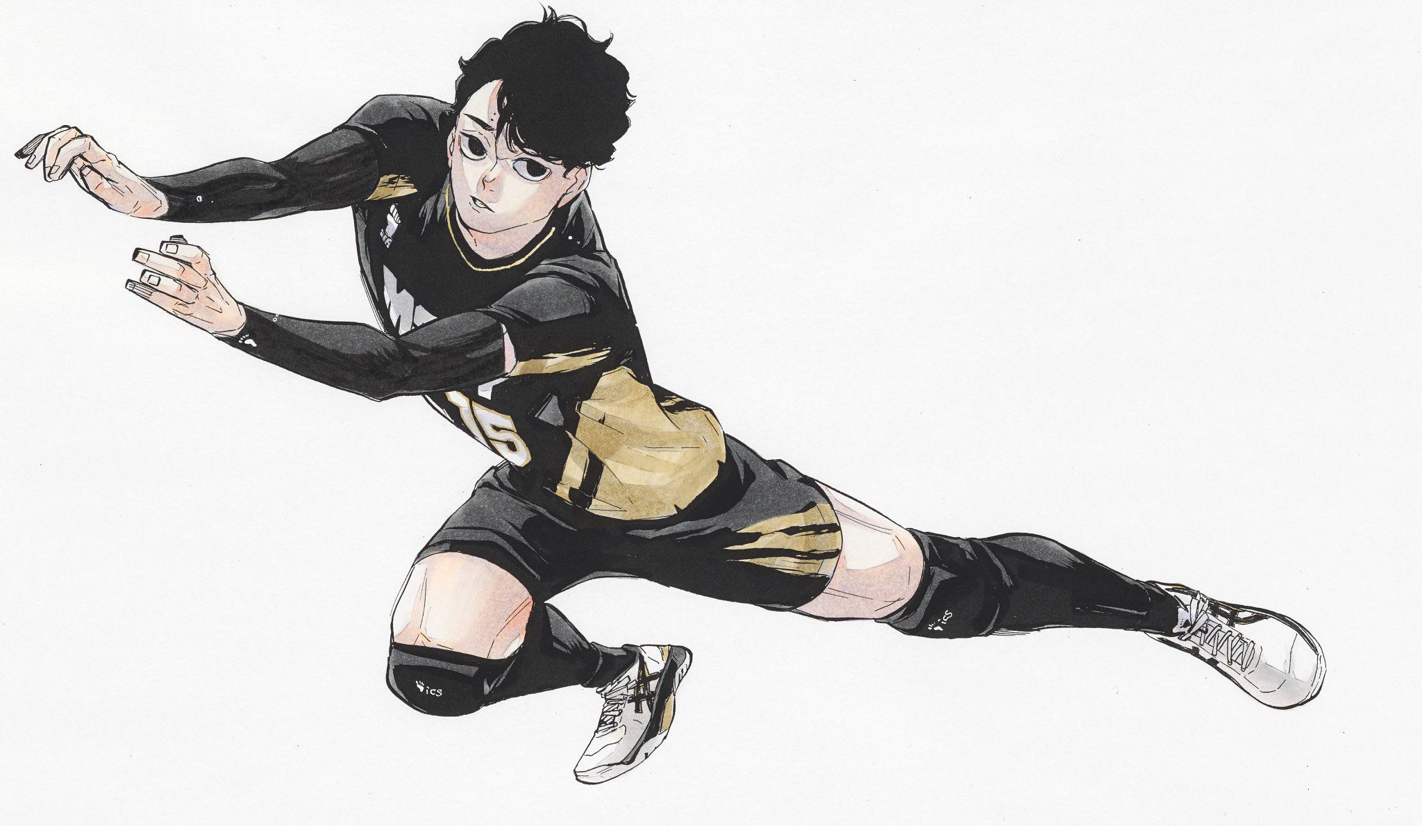 古舘先生によるハイキュー!!10周年記念イラスト：佐久早聖臣!! : r/haikyuu