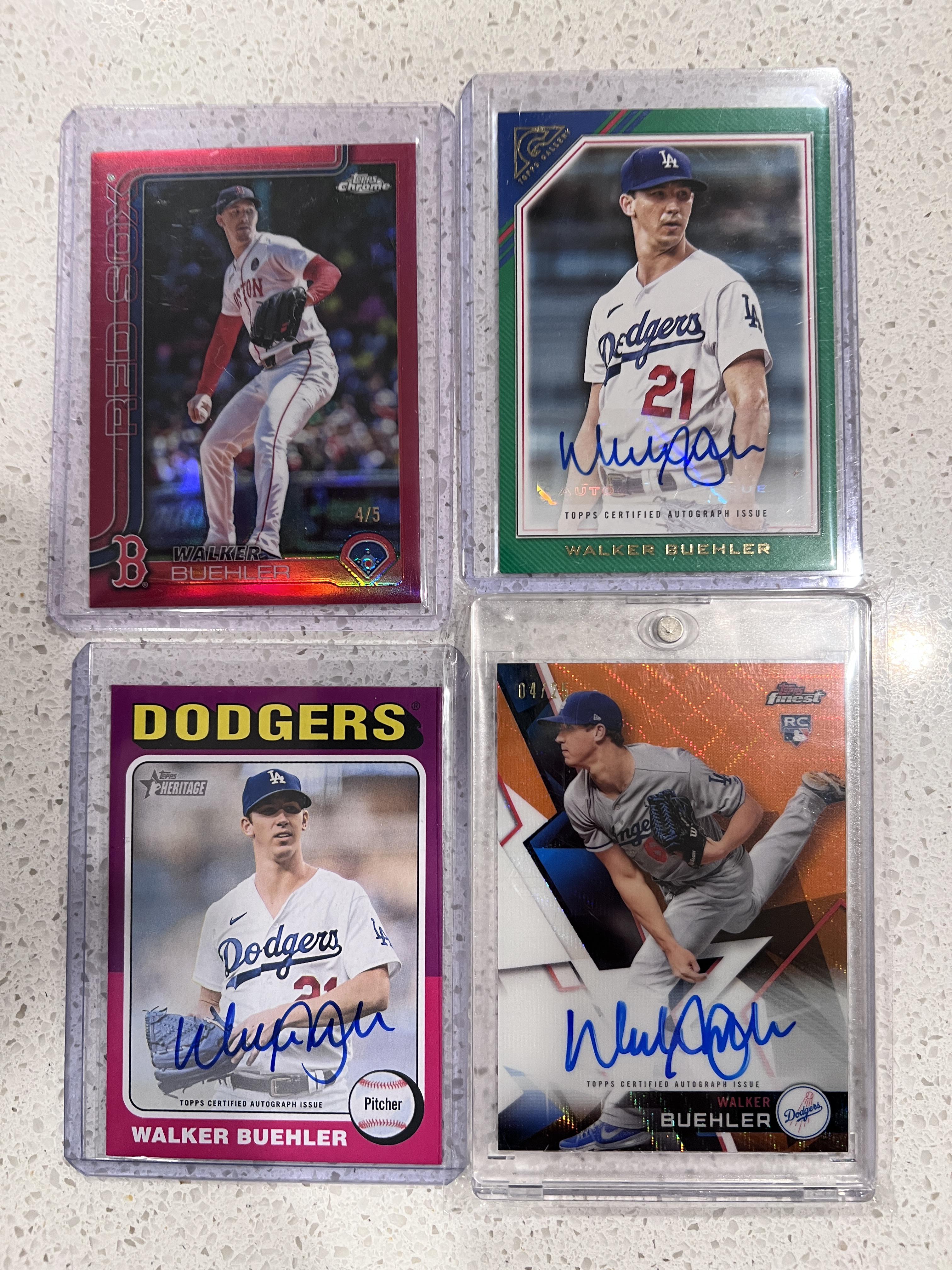 A few recent additions to my Walker Buehler PC : r/baseballcards