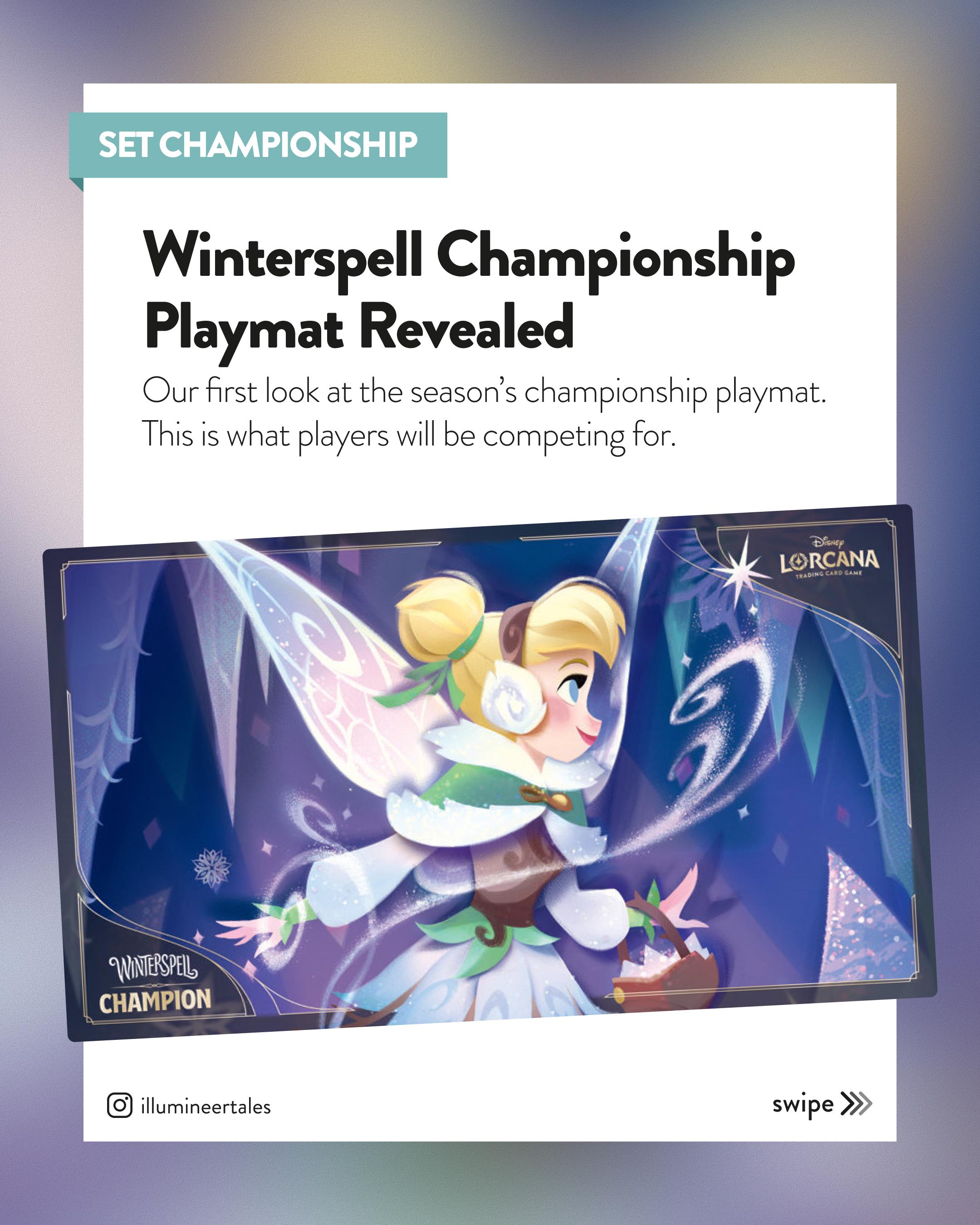 ウィンタースペル チャンピオンシップ プレイマットを初公開！ : r/Lorcana