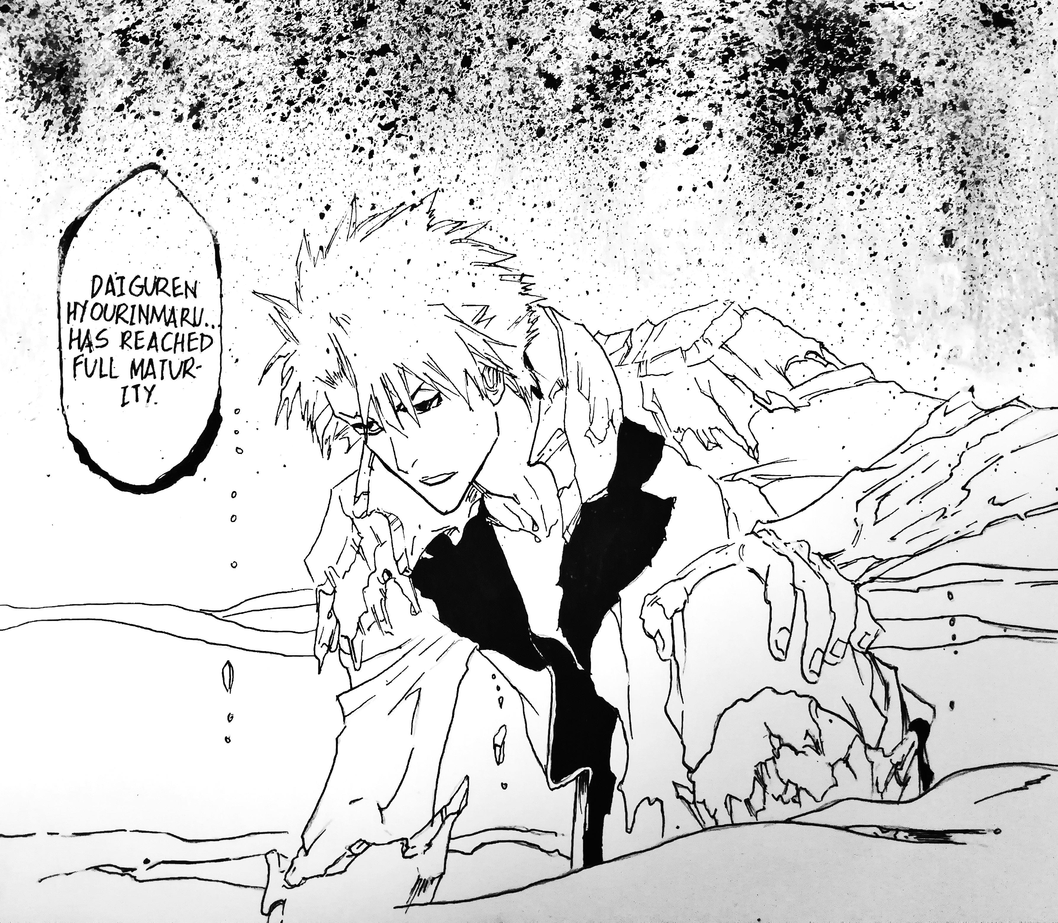ブリーチ漫画の第670話から取られた日番谷冬獅郎の最終卍解の再